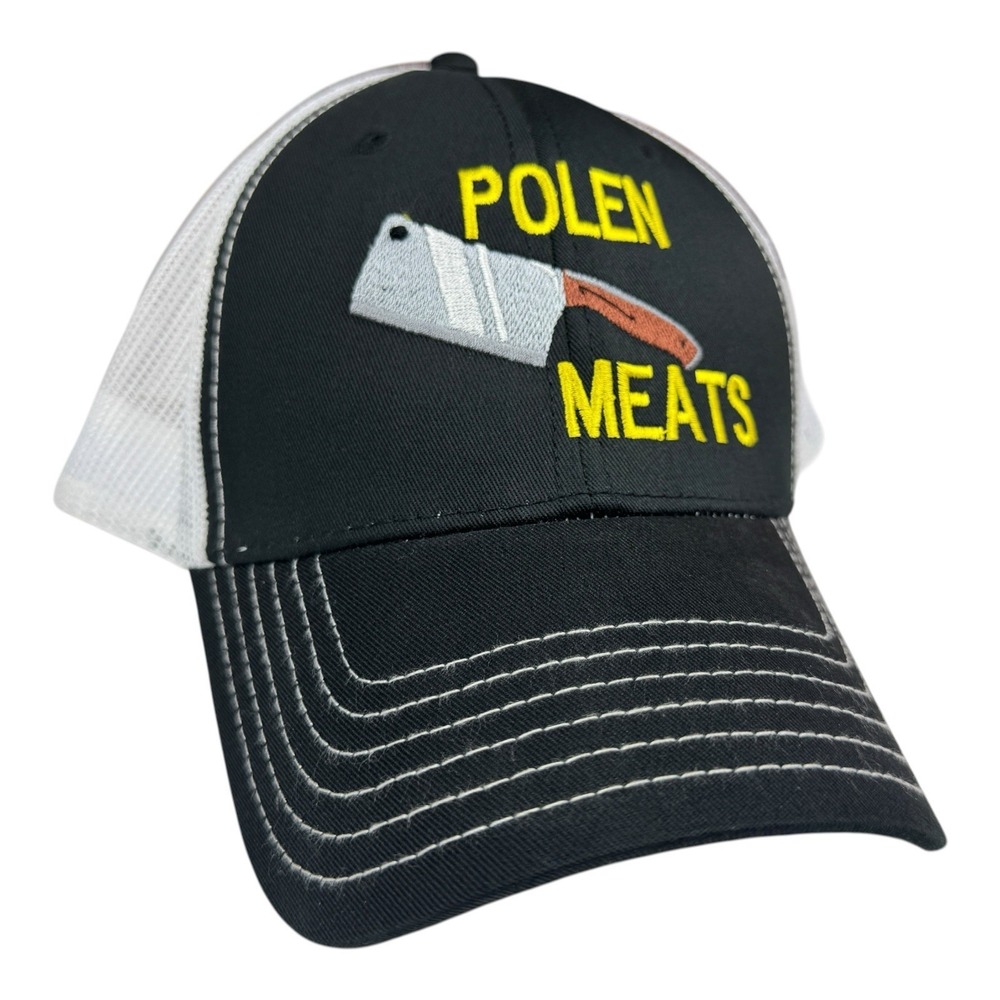 Polen Meats Otto Snapback Trucker Hat Snapback Mesh Back Embroidered Canton Ohio